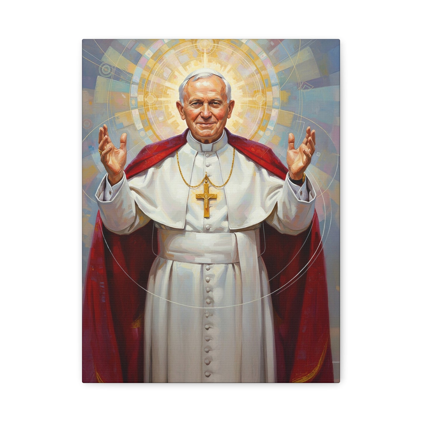 Stretched Canvas - St. John Paul II | Contemporary Sacred Art