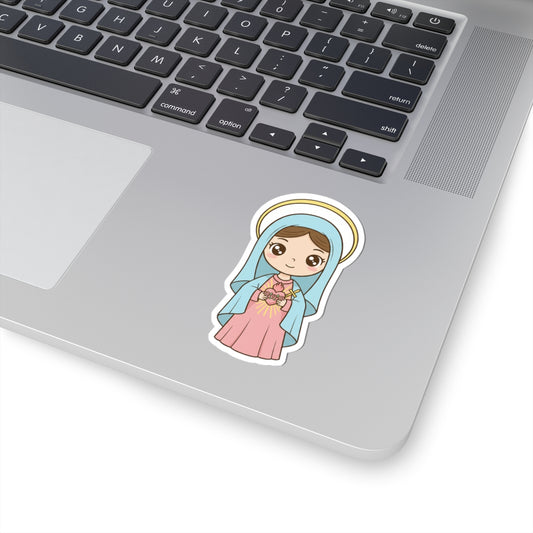 Immaculate Heart of Mary – Chibi Style Vinyl Sticker