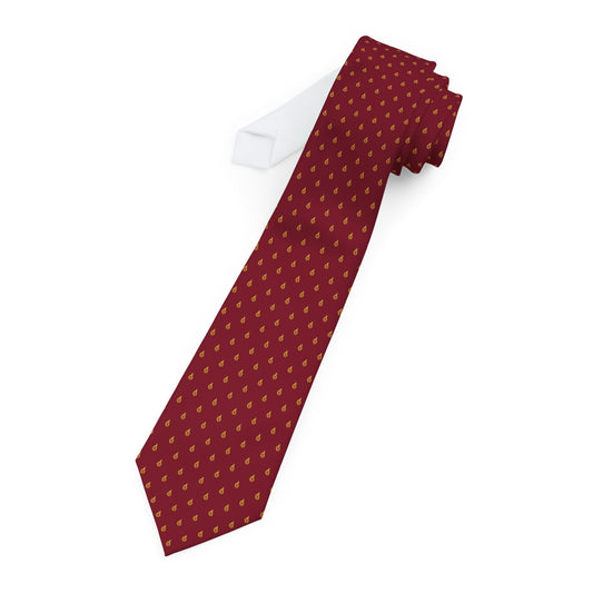 The Holy Spirit, Fire of Divine Love - Men's Tie (Pentecost Burgundy)