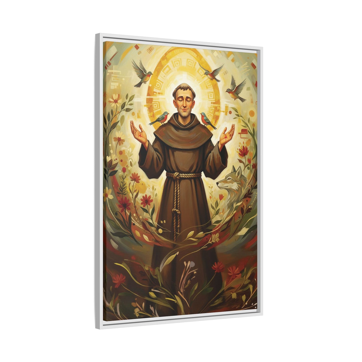St. Francis of Assisi - Framed Canvas