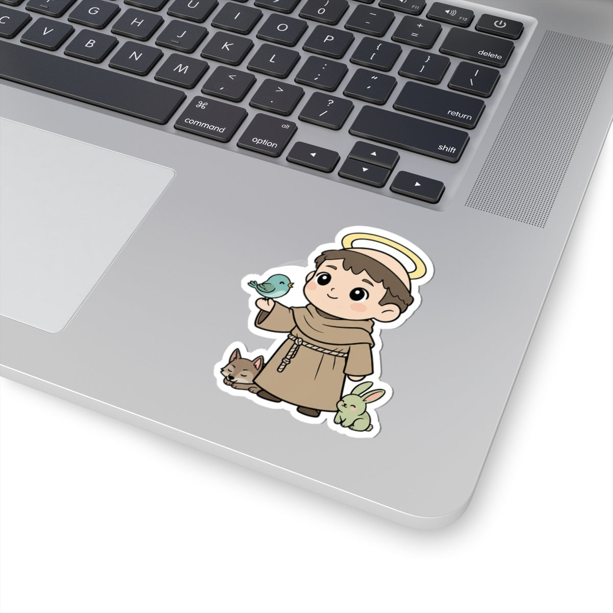 St. Francis of Assisi – Chibi Style Vinyl Sticker