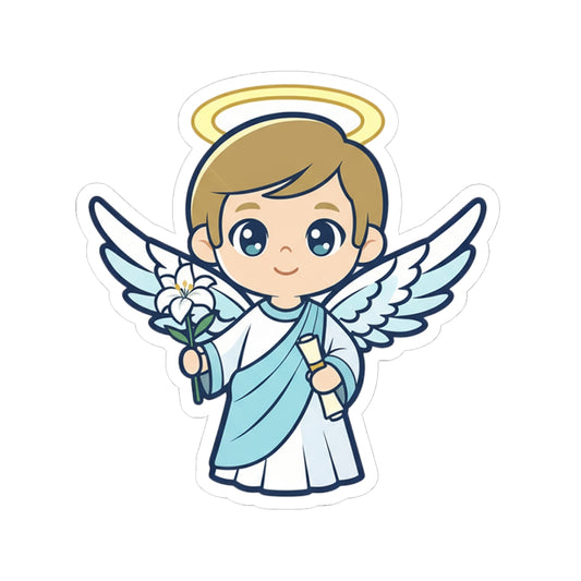 St. Gabriel the Archangel – Chibi Style Vinyl Sticker