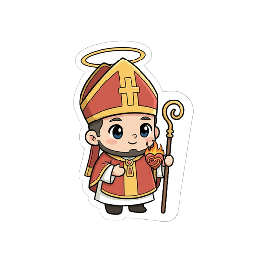 St. Augustine – Chibi Style Vinyl Sticker