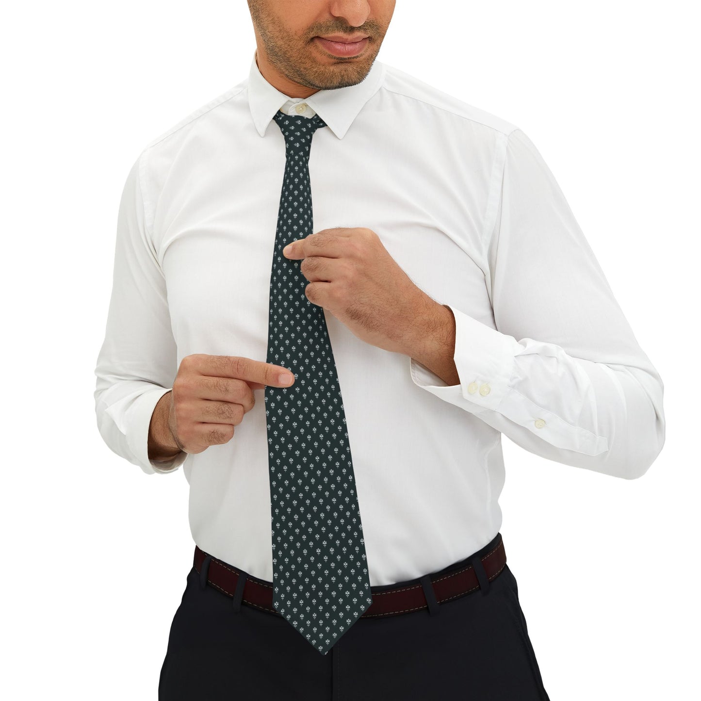 St. Joseph, the Silent Guardian - Men's Tie (Bethlehem Green)