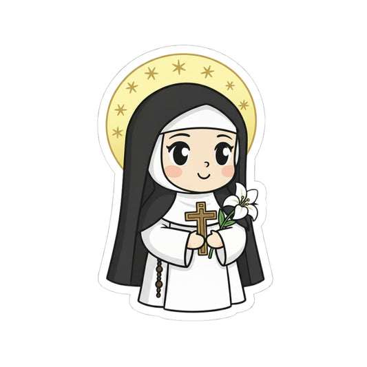 St. Catherine of Siena – Chibi Style Vinyl Sticker