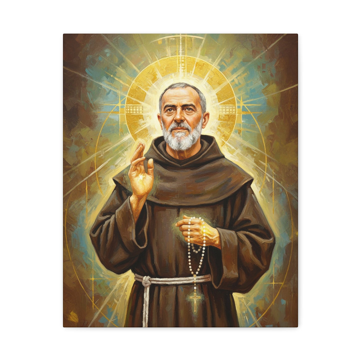 St. Padre Pio - Stretched Canvas