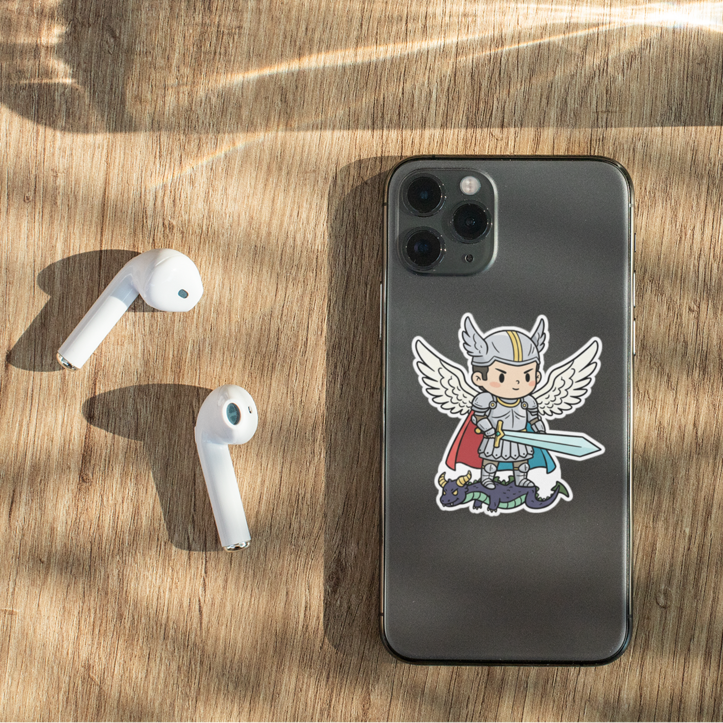 St. Michael the Archangel – Chibi Style Vinyl Sticker