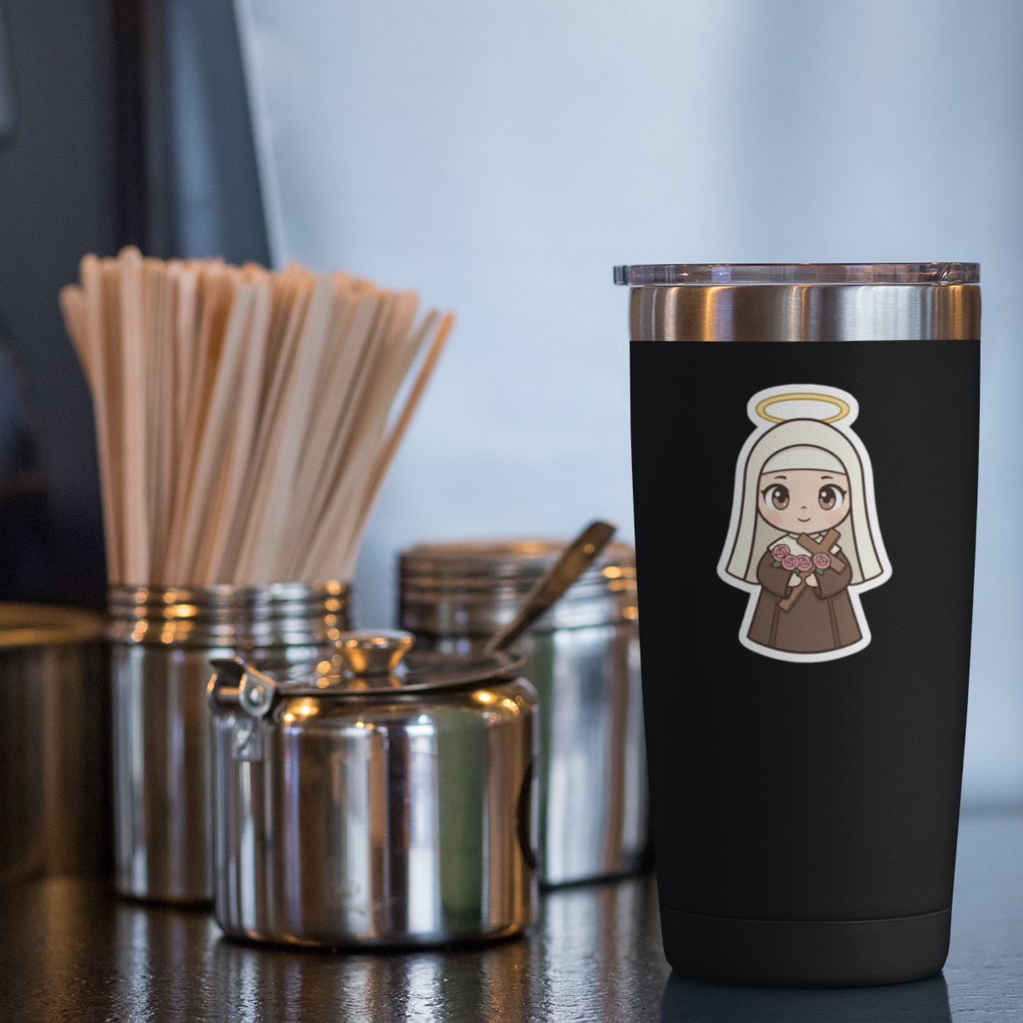 St. Thérèse of Lisieux– Chibi Style Vinyl Sticker