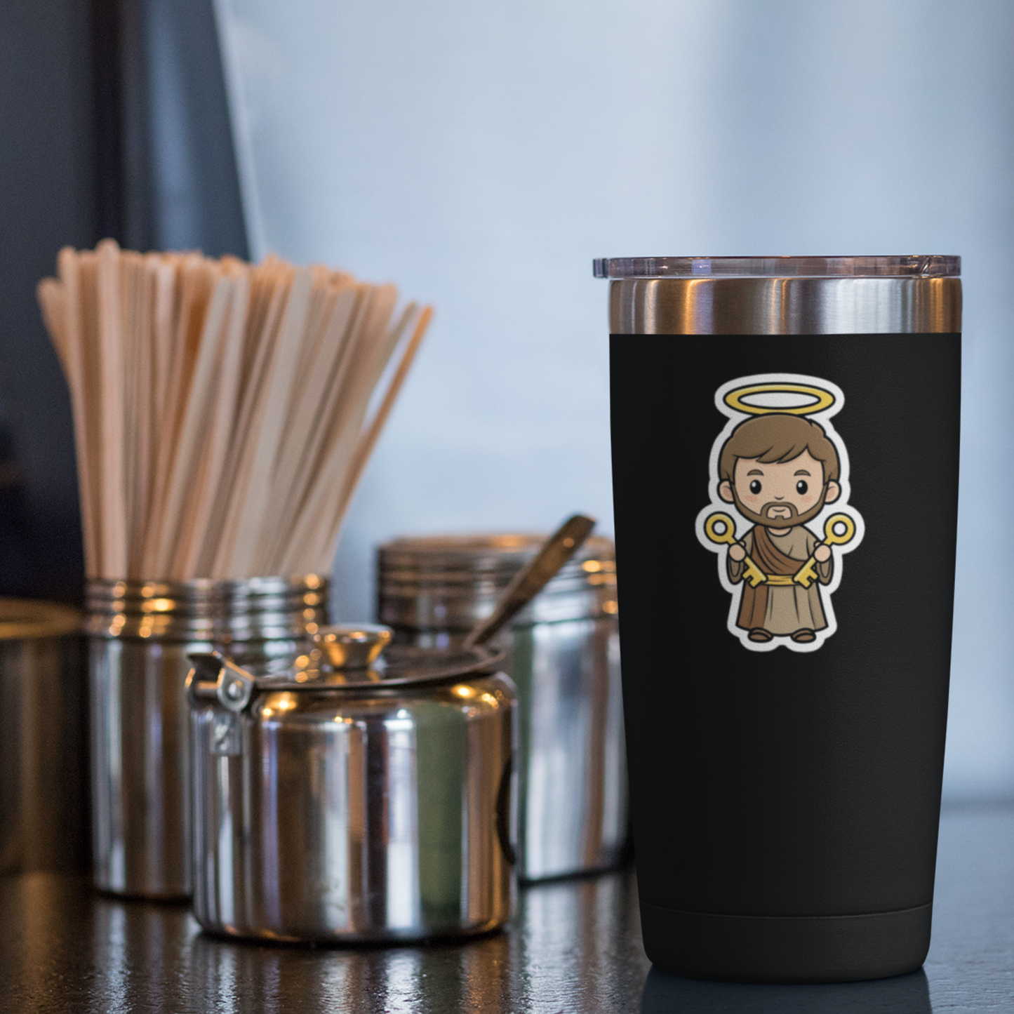 St. Peter – Chibi Style Vinyl Sticker