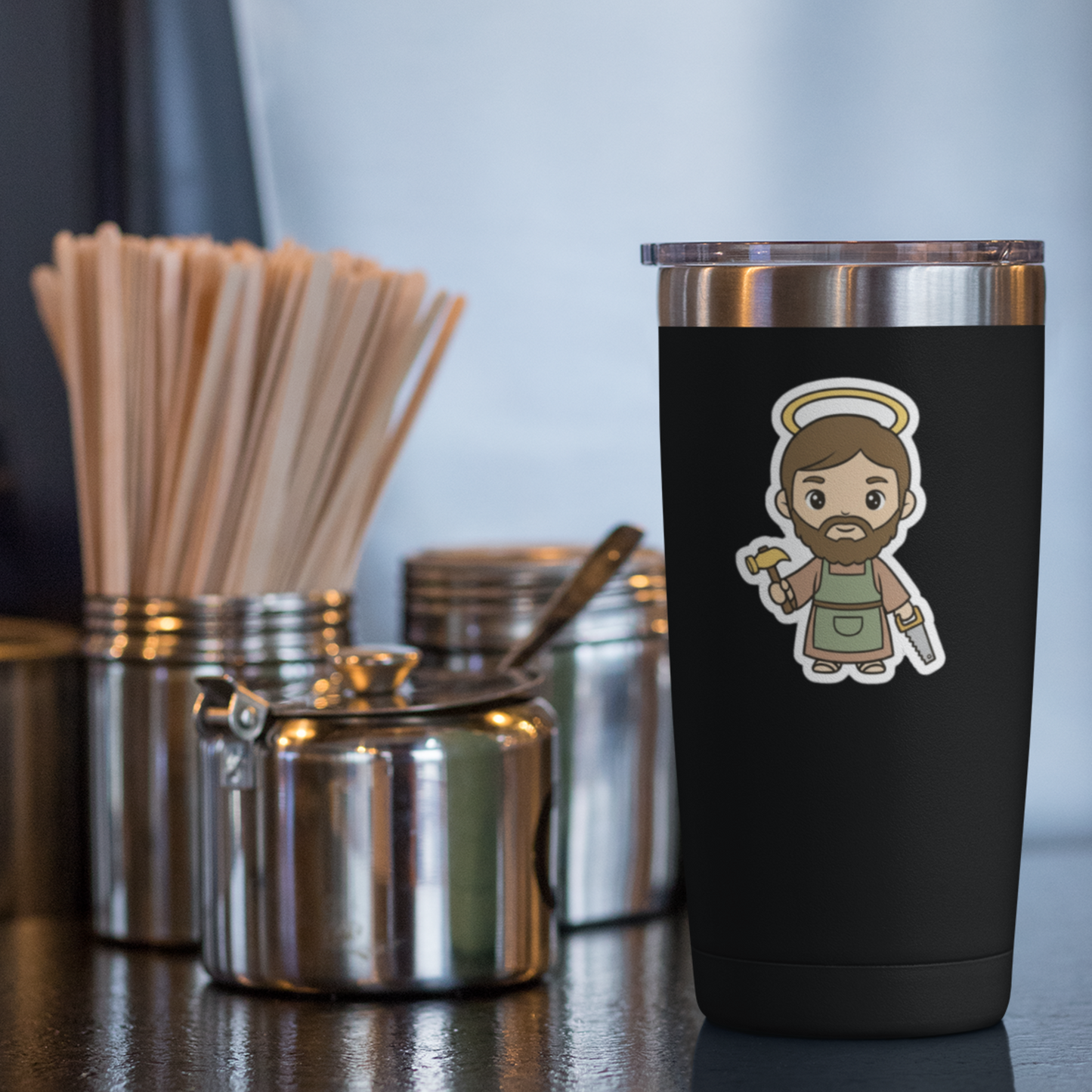 St. Joseph – Chibi Style Vinyl Sticker