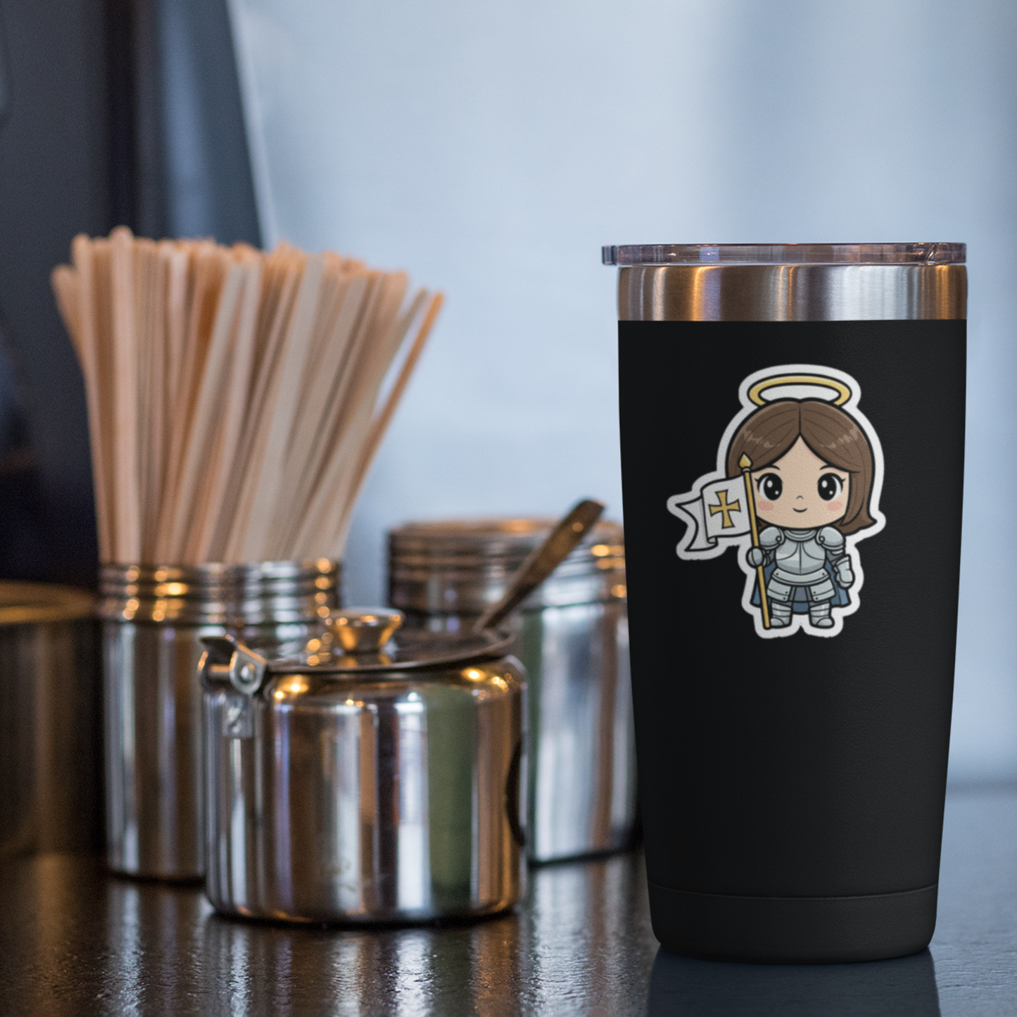 St. Joan of Arc – Chibi Style Vinyl Sticker