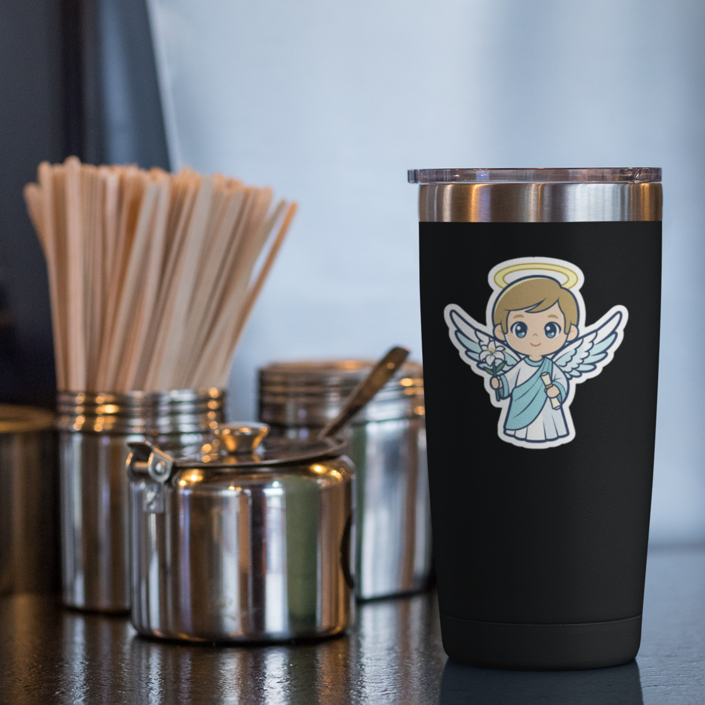 St. Gabriel the Archangel – Chibi Style Vinyl Sticker