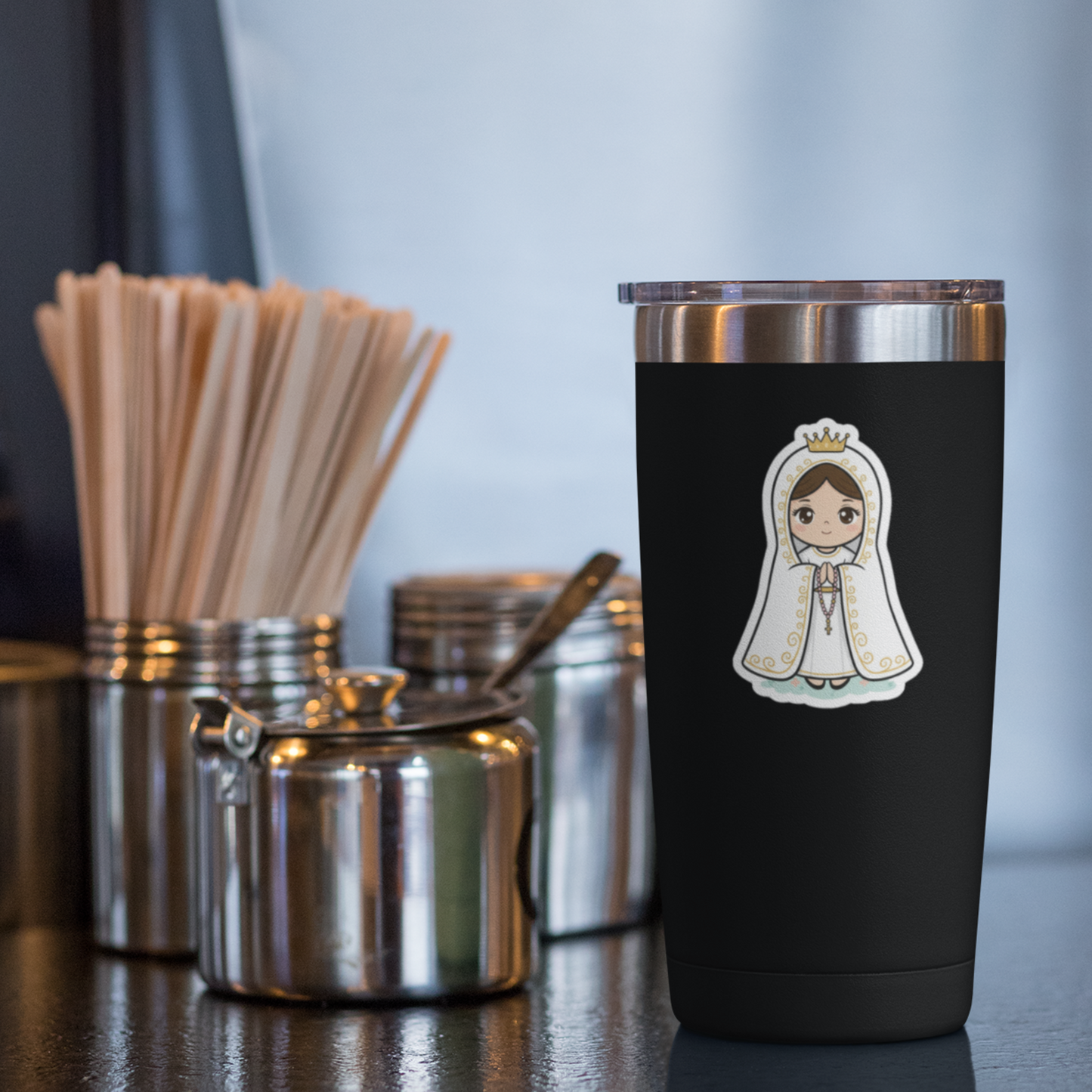 Our Lady of Fatima – Chibi Style Vinyl Sticker