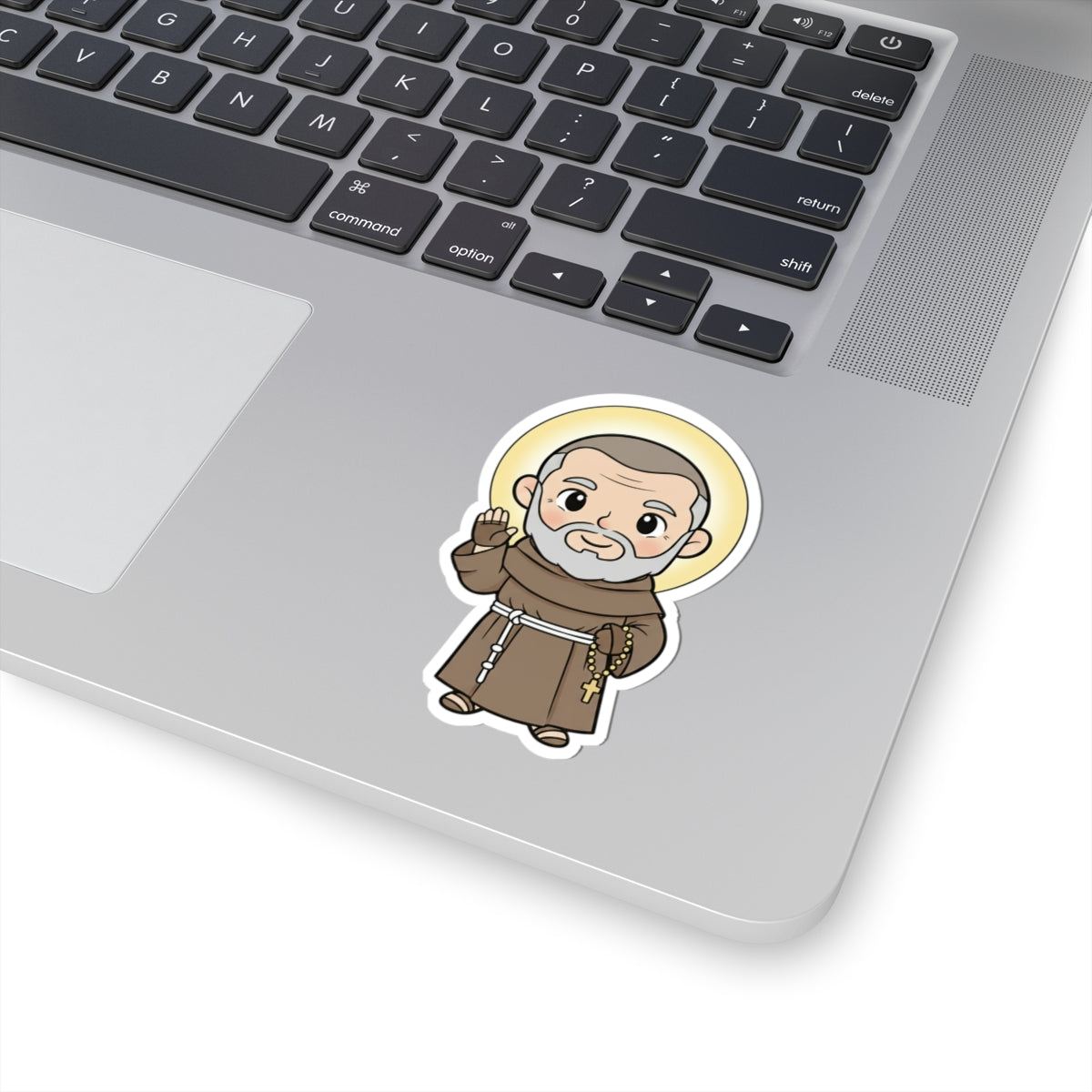 St. Padre Pio – Chibi Style Vinyl Sticker