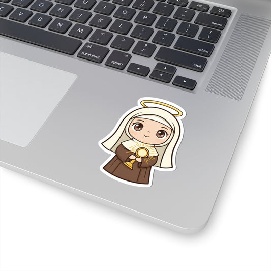 St. Claire of Assisi – Chibi Style Vinyl Sticker