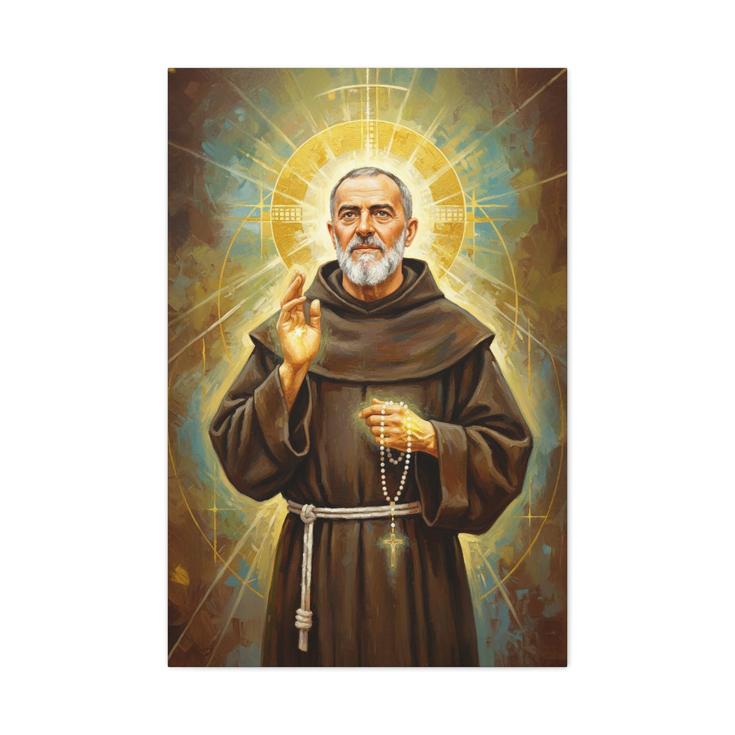 St. Padre Pio - Stretched Canvas