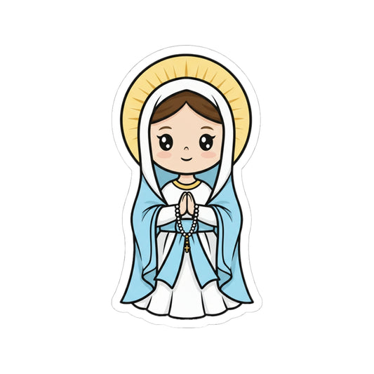 Our Lady of Lourdes – Chibi Style Vinyl Sticker