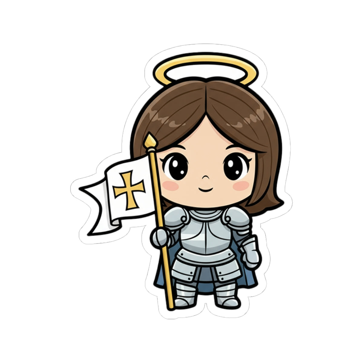 St. Joan of Arc – Chibi Style Vinyl Sticker