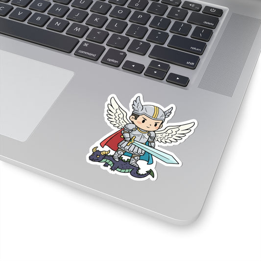 St. Michael the Archangel – Chibi Style Vinyl Sticker