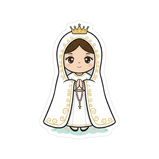 Our Lady of Fatima – Chibi Style Vinyl Sticker
