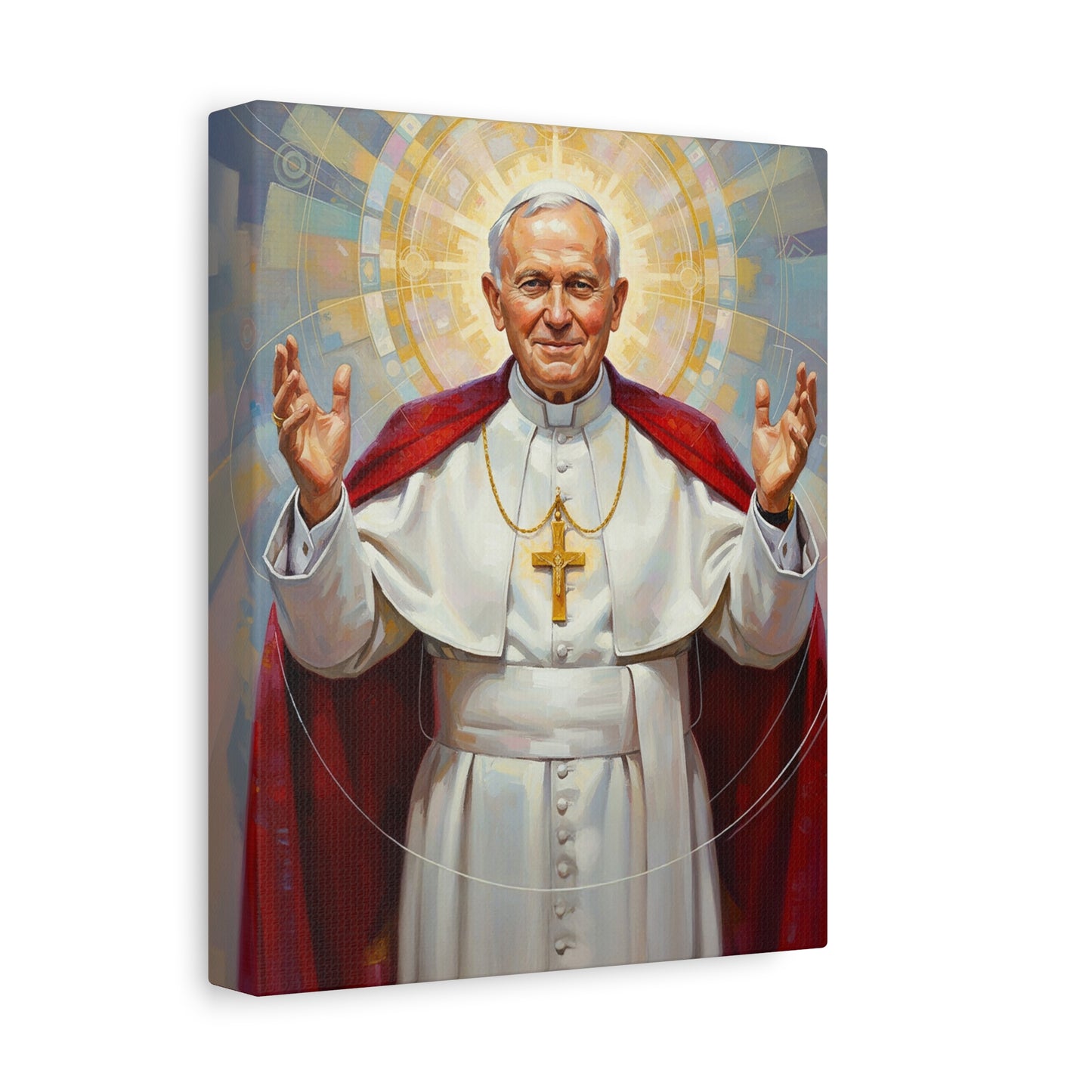 Stretched Canvas - St. John Paul II | Contemporary Sacred Art