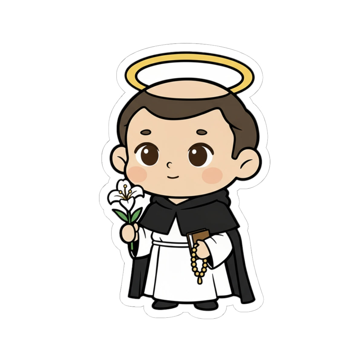St. Dominic – Chibi Style Vinyl Sticker