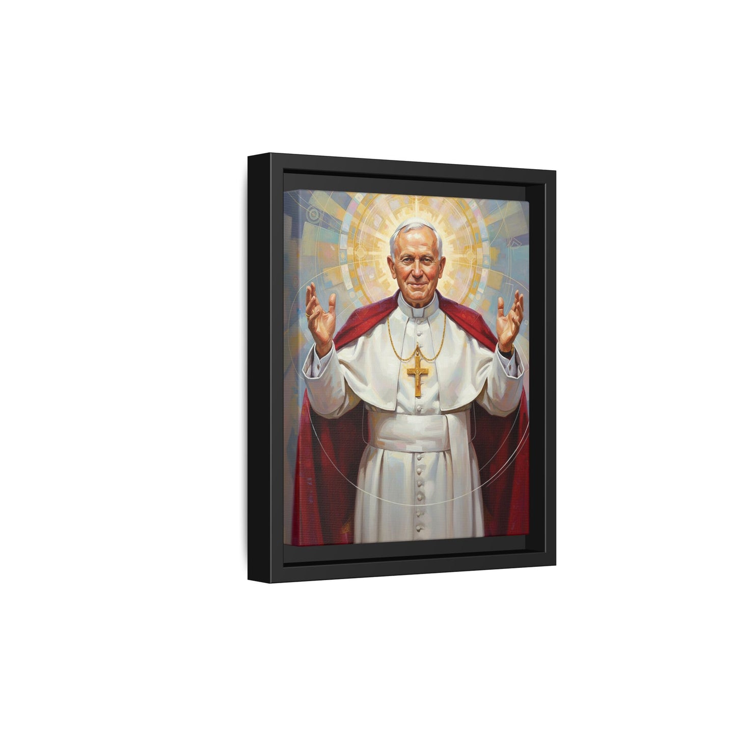 Framed Canvas – St. John Paul II | Contemporary Sacred Art