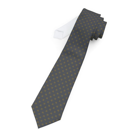 St. Peter, the Rugged Gatekeeper - Men's Tie (Galilean Gray)