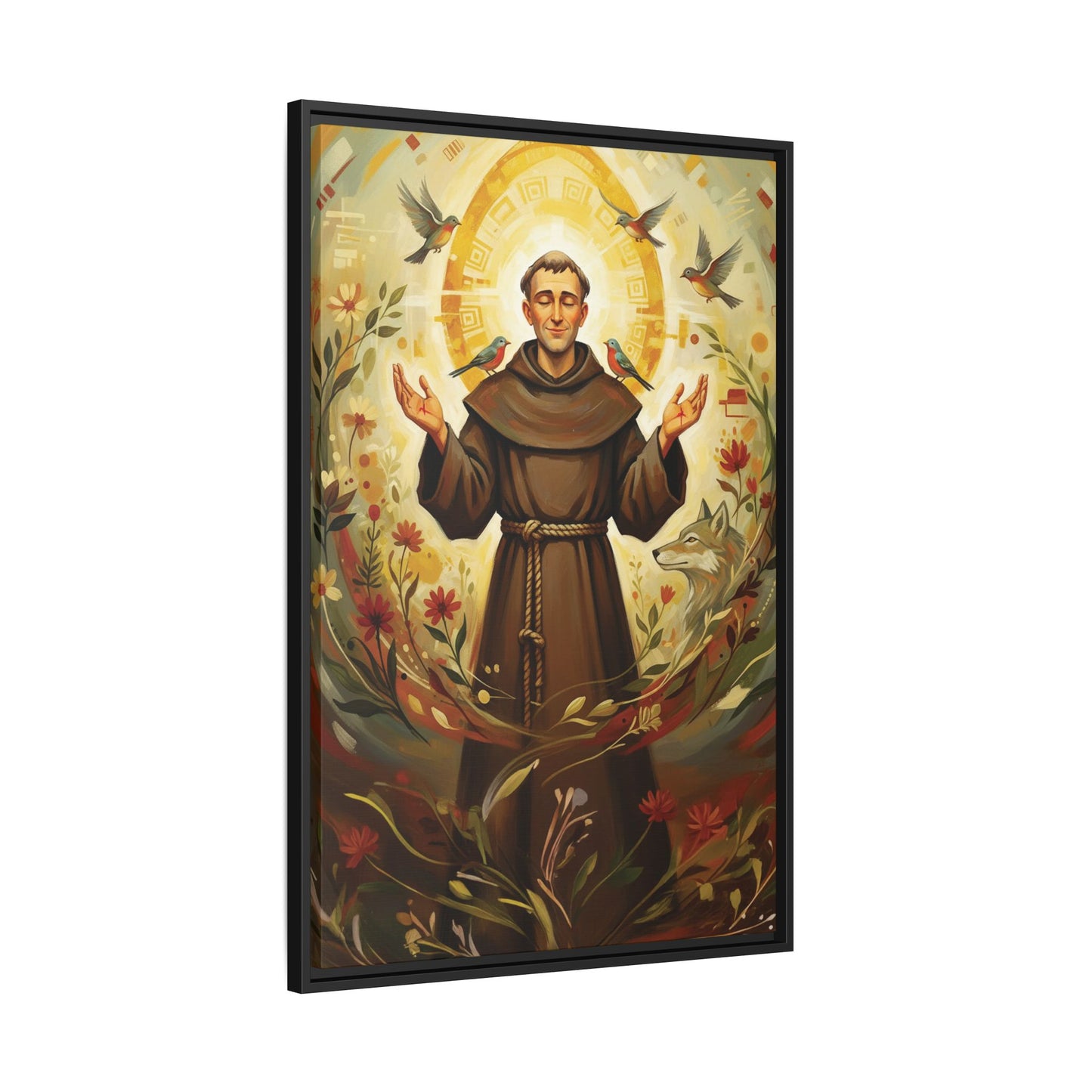 Framed Canvas – St. Francis of Assisi | Contemporary Sacred Art