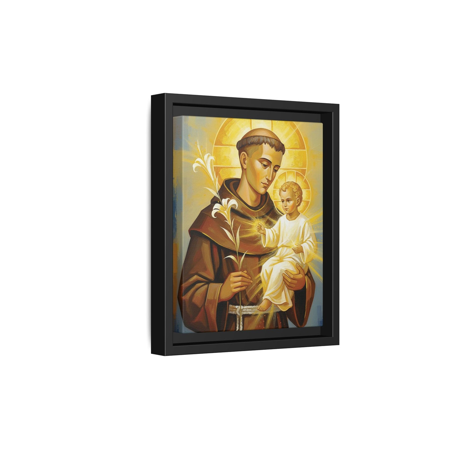 Framed Canvas – St. Anthony of Padua | Contemporary Sacred Art