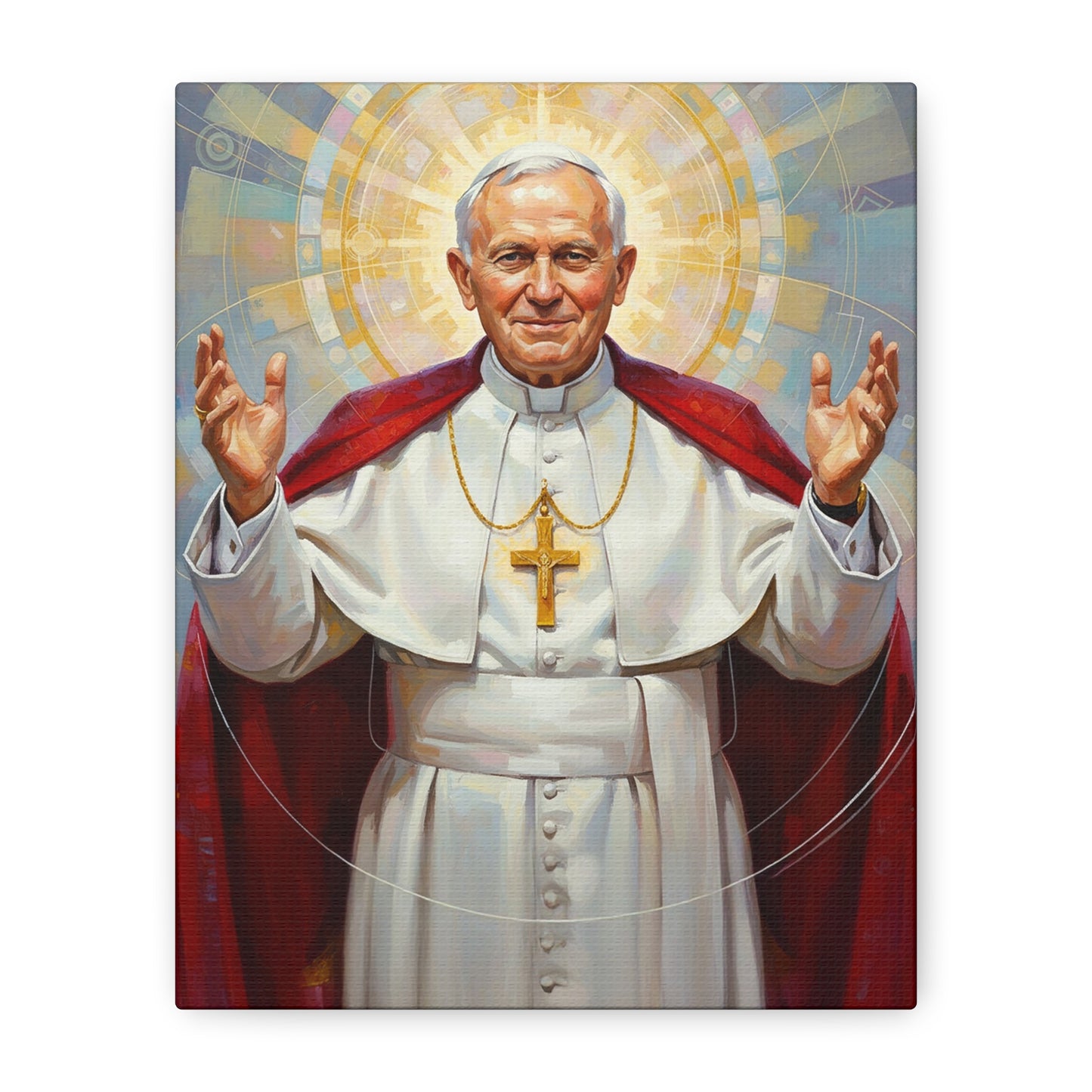 Stretched Canvas - St. John Paul II | Contemporary Sacred Art