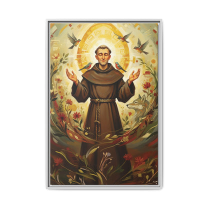 Framed Canvas – St. Francis of Assisi | Contemporary Sacred Art