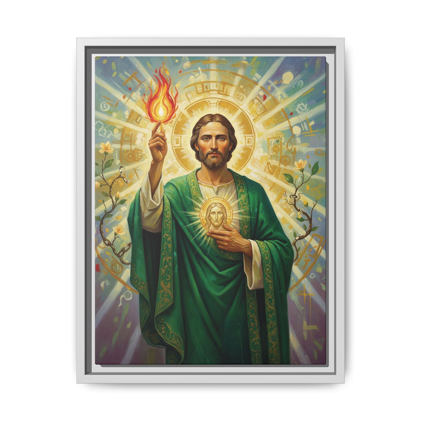 Framed Canvas – St. Jude | Contemporary Sacred Art