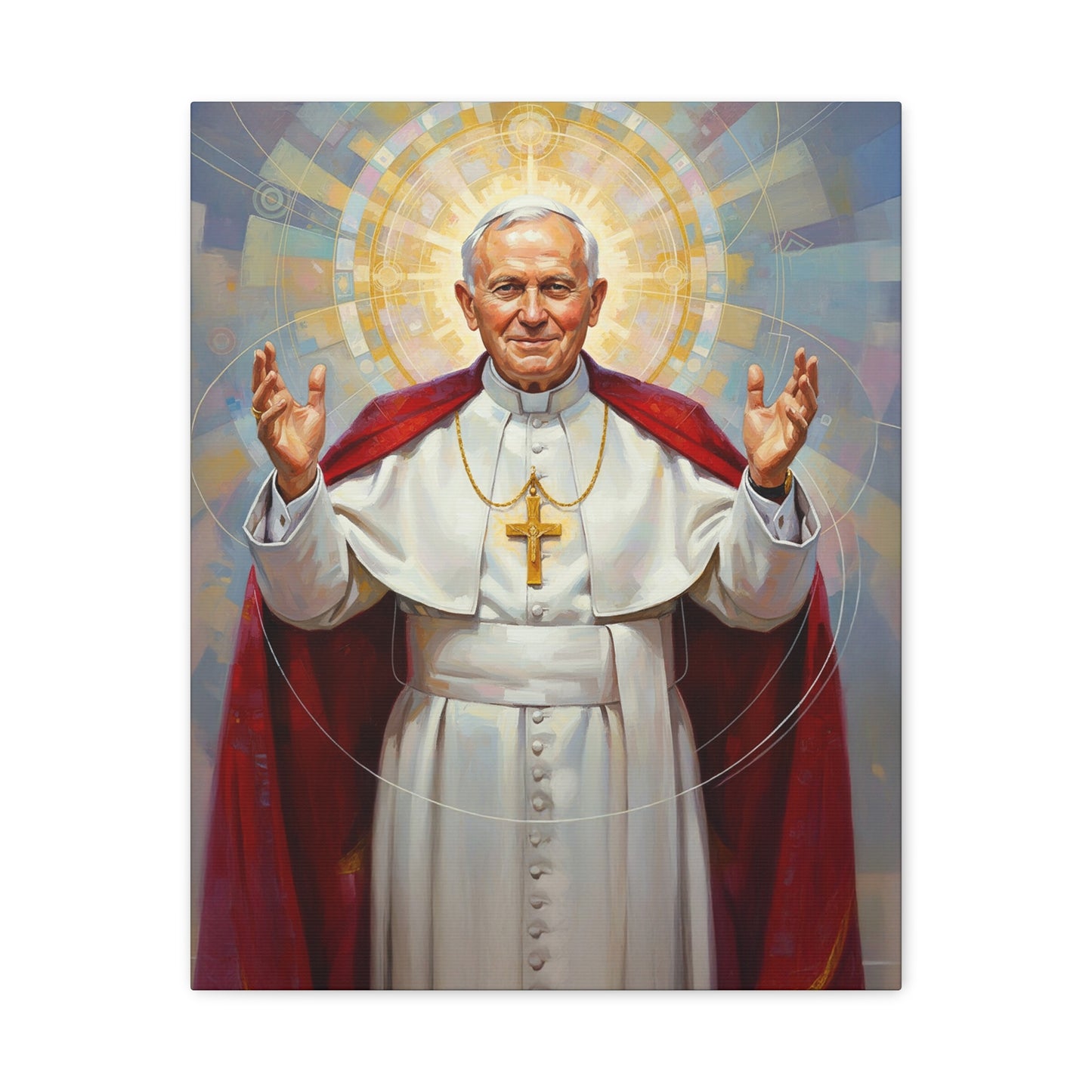 Stretched Canvas - St. John Paul II | Contemporary Sacred Art