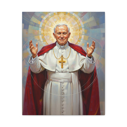 Stretched Canvas - St. John Paul II | Contemporary Sacred Art