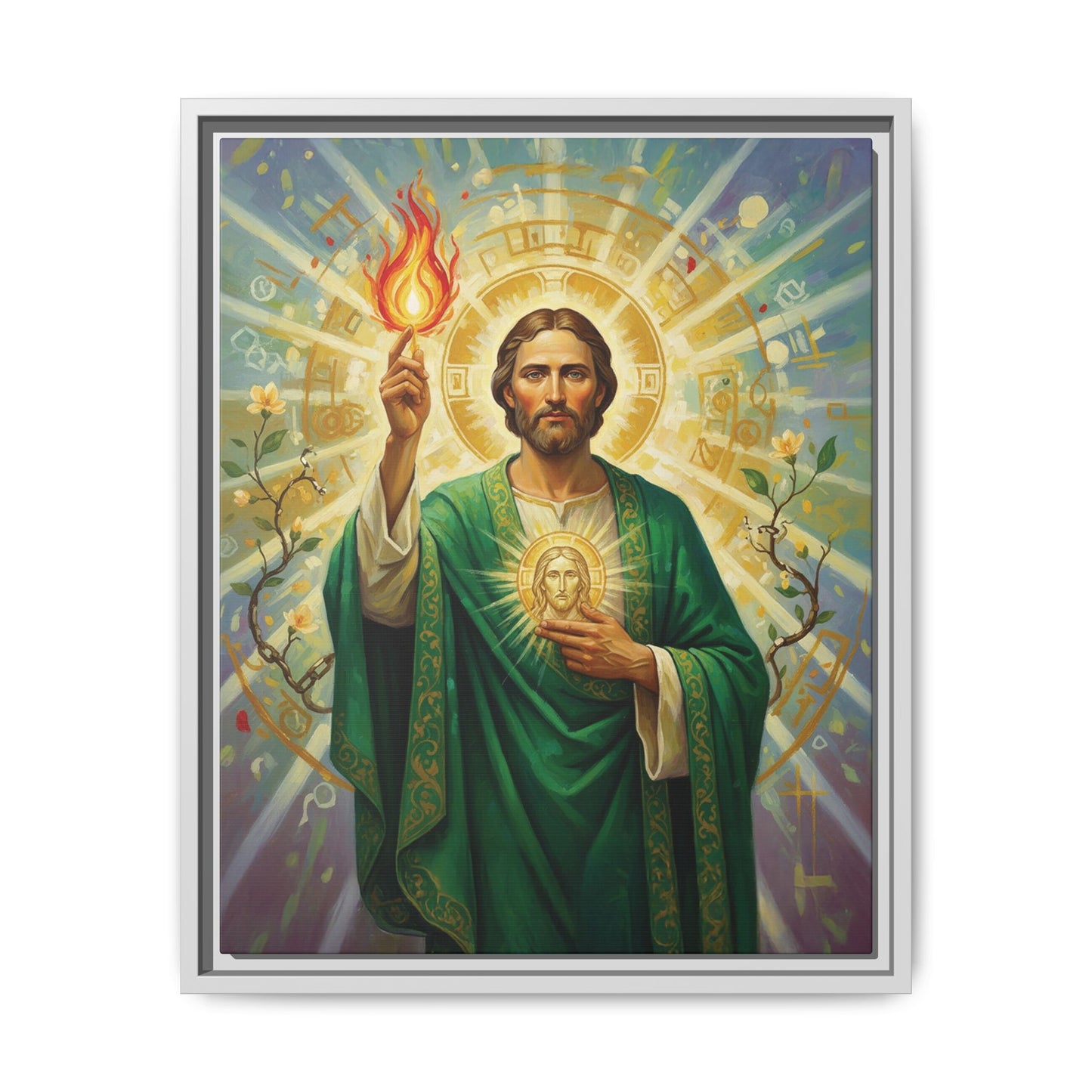 Framed Canvas – St. Jude | Contemporary Sacred Art
