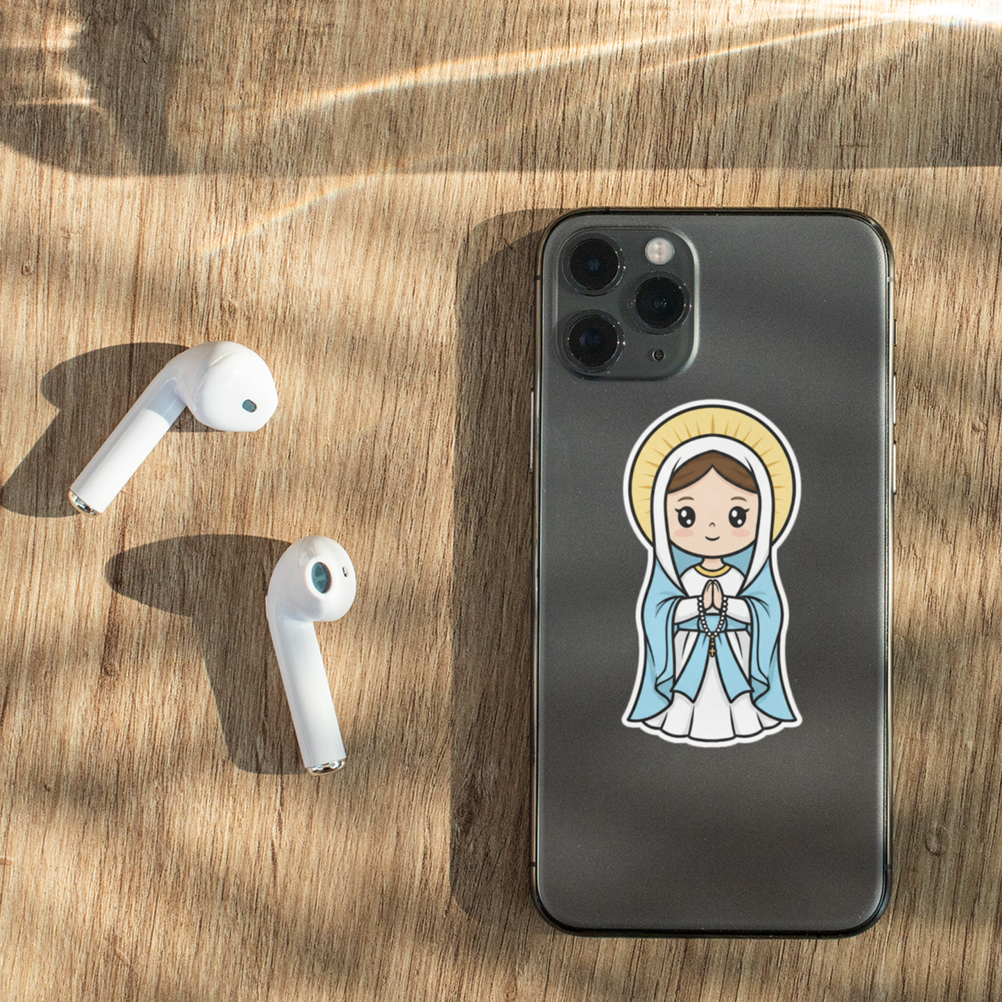 Our Lady of Lourdes – Chibi Style Vinyl Sticker
