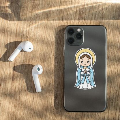 Our Lady of Lourdes – Chibi Style Vinyl Sticker
