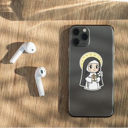St. Catherine of Siena – Chibi Style Vinyl Sticker