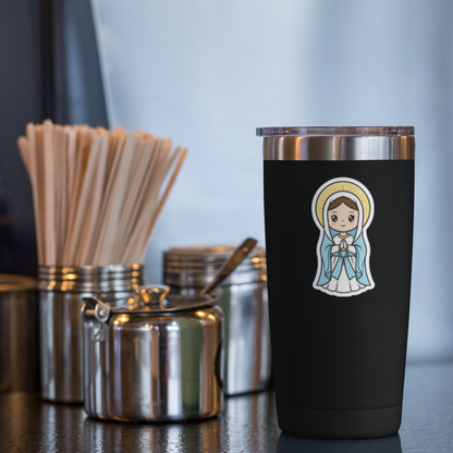 Our Lady of Lourdes – Chibi Style Vinyl Sticker