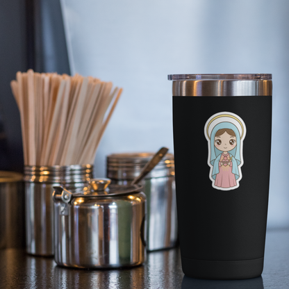 Immaculate Heart of Mary – Chibi Style Vinyl Sticker