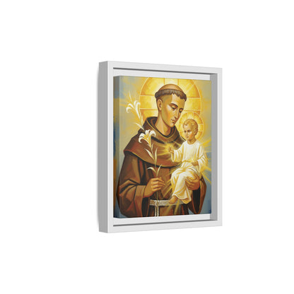 Framed Canvas – St. Anthony of Padua | Contemporary Sacred Art