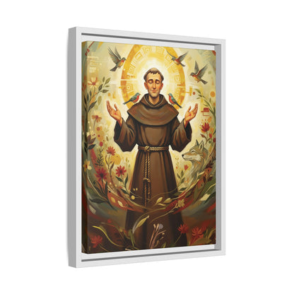 Framed Canvas – St. Francis of Assisi | Contemporary Sacred Art