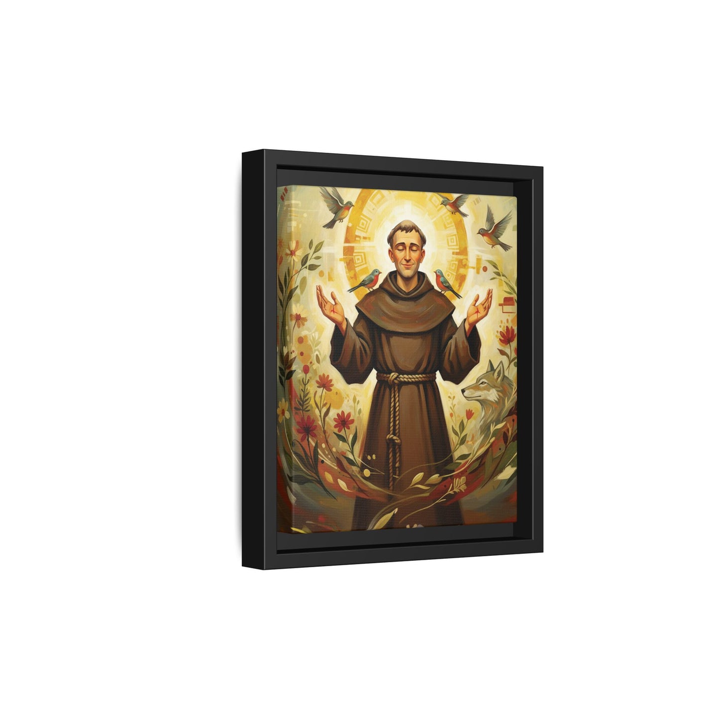 Framed Canvas – St. Francis of Assisi | Contemporary Sacred Art