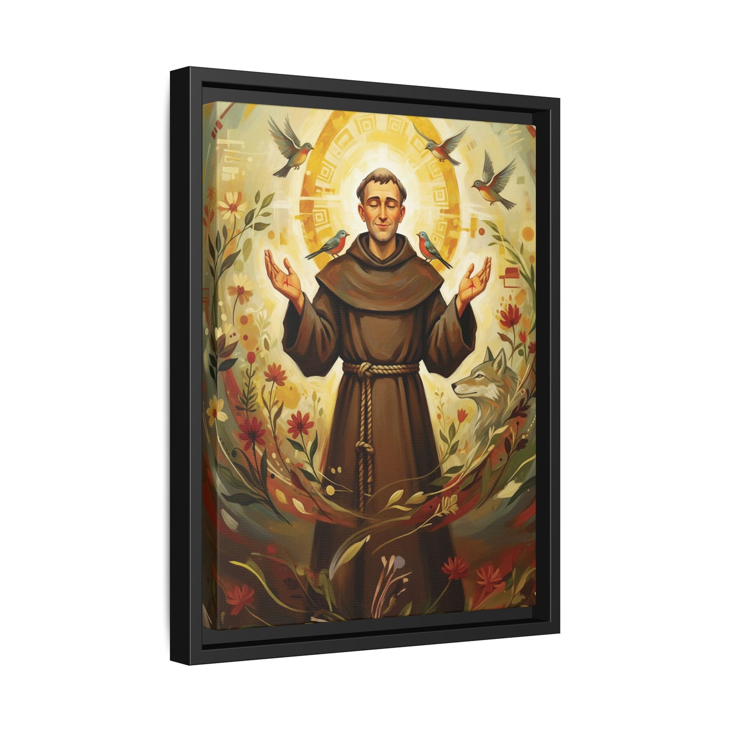Framed Canvas – St. Francis of Assisi | Contemporary Sacred Art
