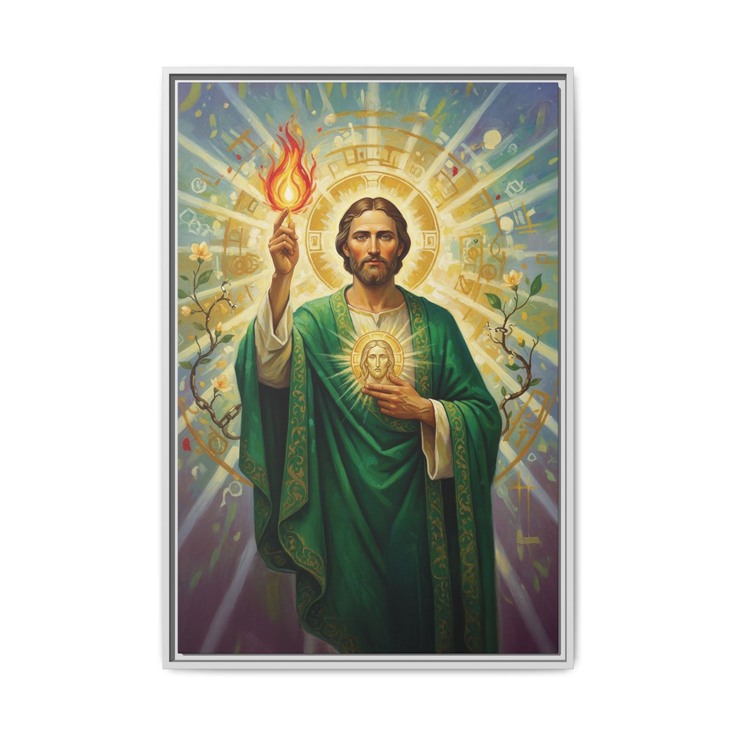 Framed Canvas – St. Jude | Contemporary Sacred Art