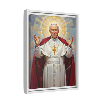 Framed Canvas – St. John Paul II | Contemporary Sacred Art