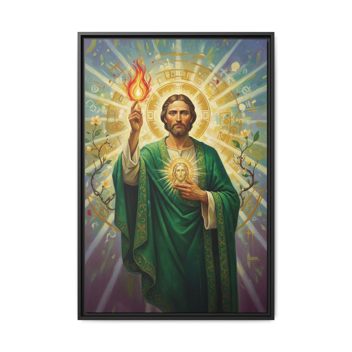 Framed Canvas – St. Jude | Contemporary Sacred Art