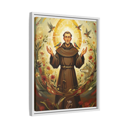 Framed Canvas – St. Francis of Assisi | Contemporary Sacred Art