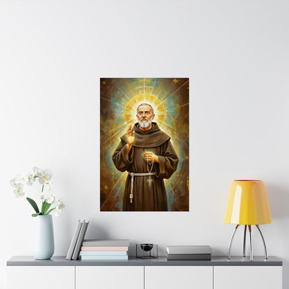 St. Padre Pio - Matte Poster